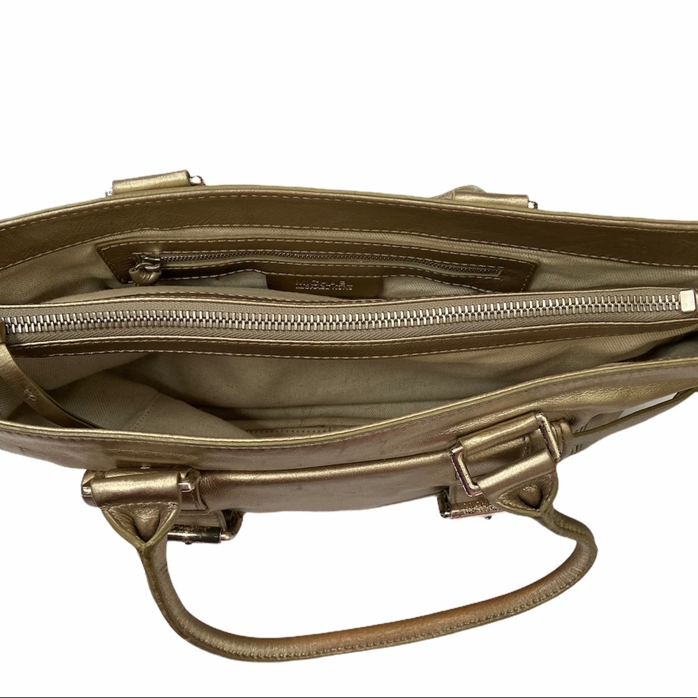 Michael Michael Kors Metallic Gold Leather Bag - Picture 9 of 16